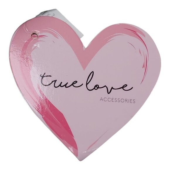 True Love Accessories Black Belt Brass Accents With Heart Buckle Medium 42 1/2" - Picture 8 of 11